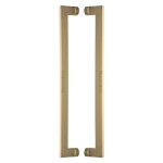 M Marcus Heritage Brass Back to Back Door Pull Handle Apollo Design 460mm length